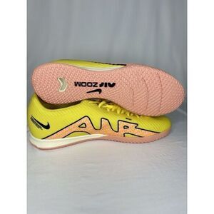 NIKE ZOOM VAPOR 15 ACADEMY IC INDOOR SOCCER CLEATS"‎ YELLOW DJ5633-780 Sz 12